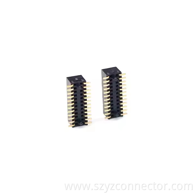 0.8mm Pitch Female Header Dual Row SMT H3.1mm 21P-250P (2)